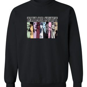 Taylor Swifty Collage - Unisex Black Sweatshirt